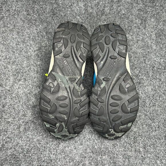 Merrell Moab Speed Mid Shoe Big Kid Size 4 Navy Hi Viz Waterproof Outdoor Hiking - Picture 11 of 13